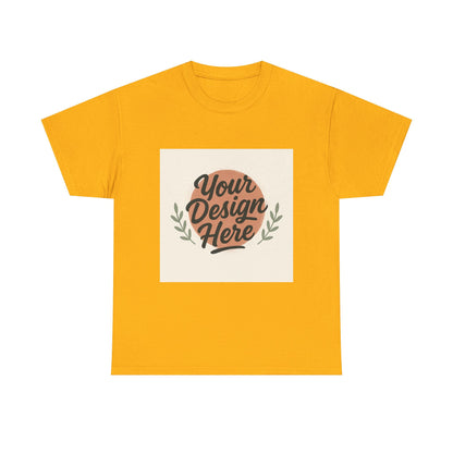 Customizable Unisex Heavy Cotton Tee - Personalize Your Design