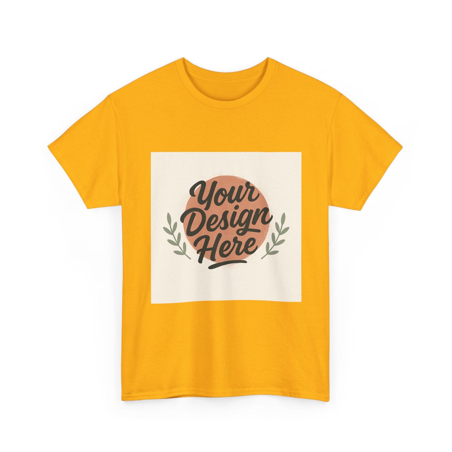 Customizable Unisex Heavy Cotton Tee - Personalize Your Design
