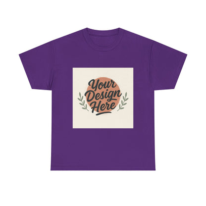 Customizable Unisex Heavy Cotton Tee - Personalize Your Design