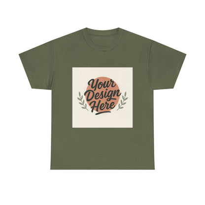 Customizable Unisex Heavy Cotton Tee - Personalize Your Design