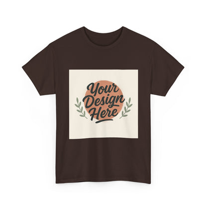 Customizable Unisex Heavy Cotton Tee - Personalize Your Design